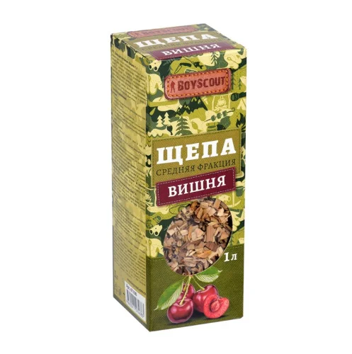 Щепа для копчения Вишня 1л BOYSCOUT 61198  1 25