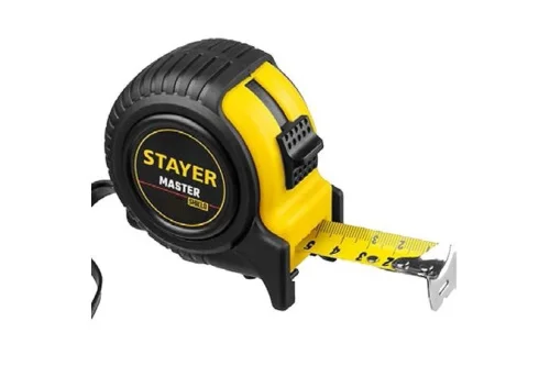 Рулетка 3м 16мм обрезиненный корпус фиксатор Stayer Master ударопрочный 34025-03_z01   1