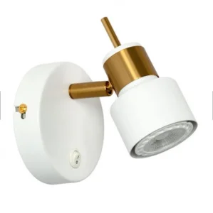 Светильник настенный A1906AP-1WH белый, золото Arte Lamp