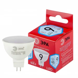 Лампа светодиодная GU5.3 MR16 9Вт 4000K MR16-9W-840-GU5.3 R Б0032973/Б0050199 Эра