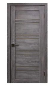 Полотно дверное Х1 дуб шале серебро/стекло сатин *600