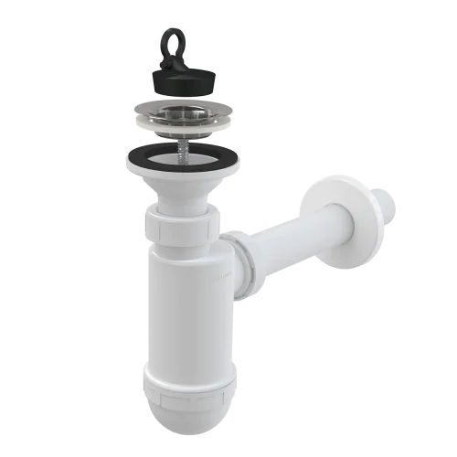 Сифон бутылочный 1 1 4 х32 A410 (AlcaPlast)  1