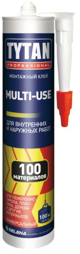 Клей монтажный Multy-use SBS 100 Professional бежевый 310мл 96306 (Tytan)  12 (-20)