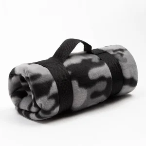 Плед "Этель"  Серый камуфляж 130х150см 100% п/э флис 160 гр/м2 7440173 *1