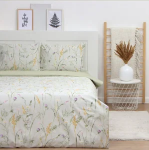 Постельное бельё LoveLife евро «Ирисы», 200х217см, 225х240см, 50х70см-2шт, 100%хлопок, сатин, 125г/м