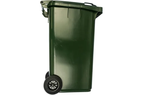 Контейнер для мусора 240л п э на колёсах зеленый МКТ-240  1