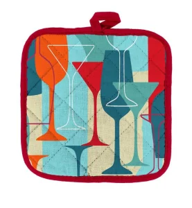 Прихватка рогожка 18х18 Vse DOMA рис 60243-1 Банкет