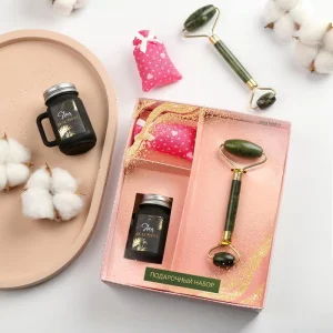 Набор свеча и массажер "Stay beautiful" 17 х 20,5 х 5,5 см   6887344 *1