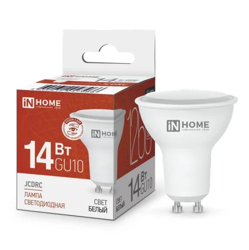 Лампа GU10 софит LED-JCDRC-VC 14Вт 230В 4000К 1260лм 4690612047966 (In Home)  1