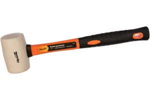 Киянка резиновая, 225г, белая резина, фибергласовая рукоятка// Sparta 11128 *1/48