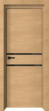 Полотно дверное LINE 4 Ольха Арт, черн. лакобель, кромка ал с 2-х ст  900