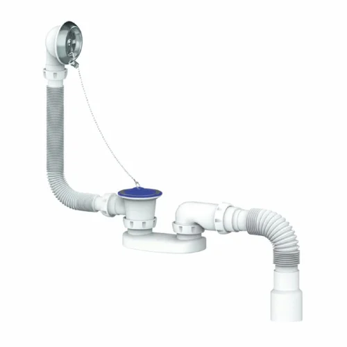 Сифон д ванны с выпуском и переливом 1 1 2 х40 S15 (Unicorn)  1 35