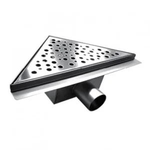 Трап из нерж. стали 200х200мм горизонтальный треугольный BAD412002  1 4