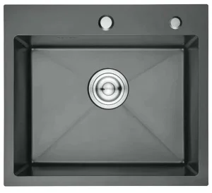 Мойка для кухни с сифоном Dikalan KN605008 нержавеющая сталь 500х600х220мм 