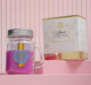 Свеча-банка кружка Life is beautiful, 7,3 х 8 х 5 см 5095814 *1/