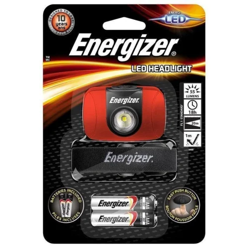 Фонарь ENR LED Headlight 2AAA tray (HD2L33A) 55лм Energizer E300370904  1