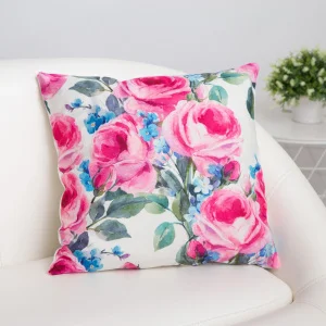 Наволочка декоративная Этель Цветы 40х40см 100% п/э 4966584 *1