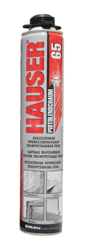 Пена монтажная 65 всесезонная 740мл 15775 62053 (Hauser)  12 672