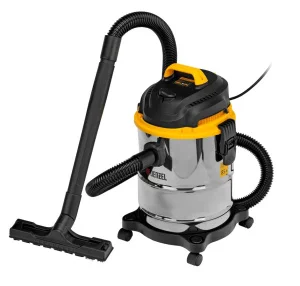 Пылесос строительный Denzel SVC15 1200Вт, бак 15л, шланг 2м 28201  1