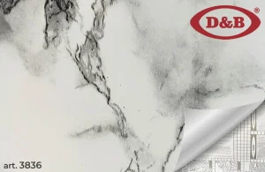 Пленка самоклеящаяся 0,45х8м мрамор бело-серый 3836 *1/20