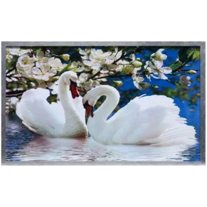 Картина "Два Лебедя" 66х106см рамка МИКС 1158825 *1