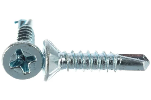 Саморез оконный, сверло, белый цинк 3,9х19 уп. - 10 шт. SteelRex