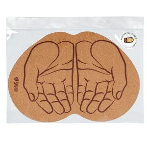 Коврик пробковый 43*30 см "Ладони" для бани и сауны  "Банные штучки" *1/12