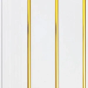 Панель ПВХ 3000х240х8мм трехсекционная ЗОЛОТО Люкс 