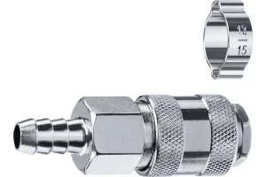 Набор ЗУБР Профессионал штуцер  елочка , 10 мм - рапид муфта, переходник с обжимным хомутом 64917-10