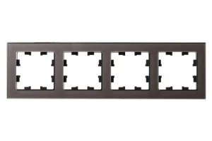 Рамка 4-м  AtlasDesign Nature  стекло мокко ATN320604 (SchE)  1
