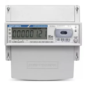 Счетчик CE307 R33.145.О трехфазный многотарифный 5(60) класс точности 1.0 D ЖКИ 101004007012712 (Энергомера) *1