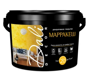 Декоративное покрытие DALI-DECOR® Марракеш Белый перламутр 6кг