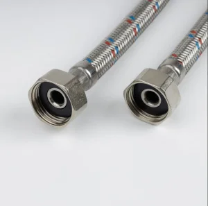 Подводка гибкая г/г F1/2xF1/2 SS304 латунь 1,0м 926ABS10ZP (Iddis) *1