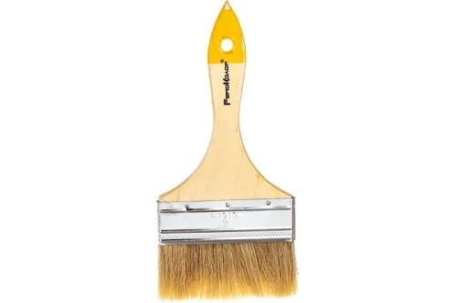 Кисть плоская Любитель 100мм, натур.щетина, дер.ручка (01-1-440)  1 12 240
