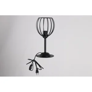 Настольная лампа 4063 BK+BK лофт черный Светогор