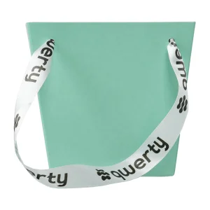 Пакет д/цветов "Призма" 16х16х15см с ручками мятный (Qwerty) *6