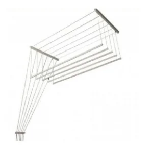 Сушилка для белья потолочная "Лиана" 5-рядная, ширина 1,7м, белая