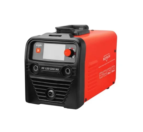 Сварочный полуавтомат Elitech HD ДМ ИС120 СИН ЖК MIG FLUX 30-120А 0.8-1.0мм  ММА 20-120А 1,6-3мм, TI