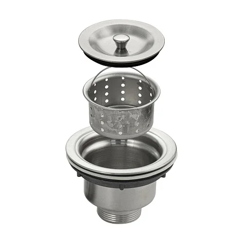 Верхняя часть д сифона с большой горловиной с увеличенным объёмом мусоросборника нерж. 304 8720 (Сан