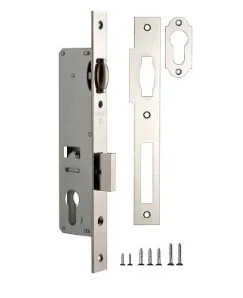 Корпус узкопрофильного замка с защелкой (бочка) FUARO PROF155-30 (155-30) CP хром *2