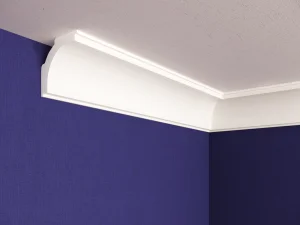 Плинтус потолочный экструзионный С15/40 2м (39х39мм) Солид