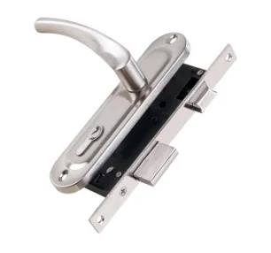 Замок цилиндровый в комплекте с ручкой PUNTO LOCKSET16.CRONA.4070-1 (KIT P16 4070 CRONA) SN мат.нике