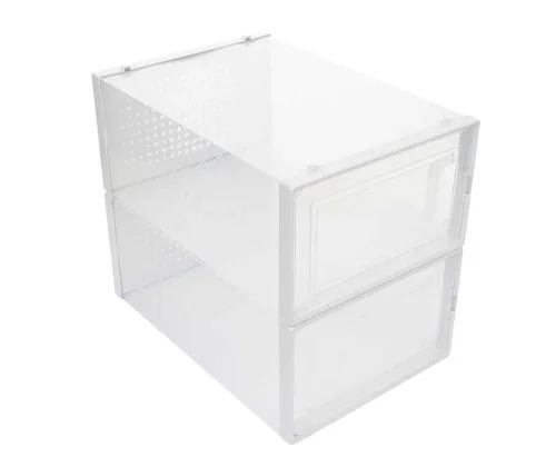 Набор контейнеров для обуви 2шт прозрачный HM-3L-901-2 (Hausmann)  1