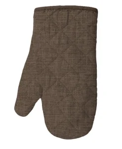 Прихватка-рукавица рогожка 18х28 Vse DOMA рис 60008-10 Кофе