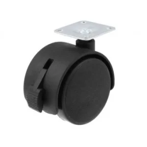 Опора колесная 50мм с пятой со стопором ЧИБИС М3451и черный