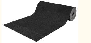 Ковровая дорожка влаговпитывающая icarpet ПРАКТИК антискользящая, черный гранит 03, 1м/5мм