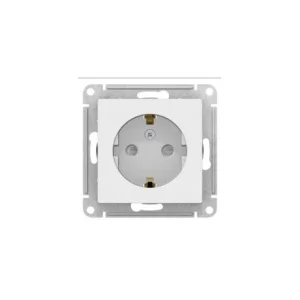 Механизм розетки 1-м СП AtlasDesign 16А с заземл. бел. SchE ATN000143