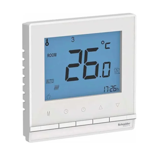 Термостат электронный AtlasDesign ATN000138 16A д теплого пола с датчиком от +5 до +35C в сборе белы