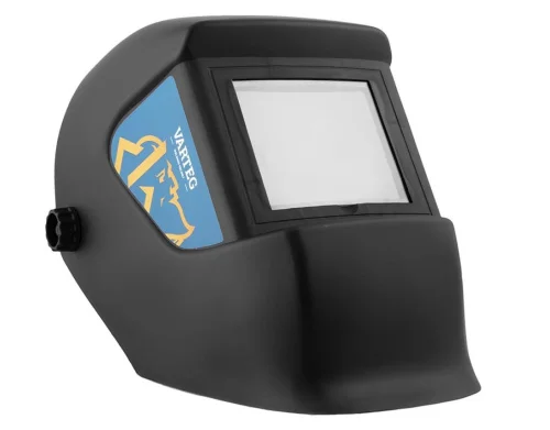 Маска сварщика 110х90мм VARTEG  чёрная  со стеклом С5 FoxWeld 6462  1