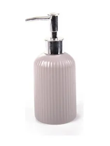 Дозатор для жидкого мыла Аквалиния Плиссе керамика серый матовый CE1610SA-LD